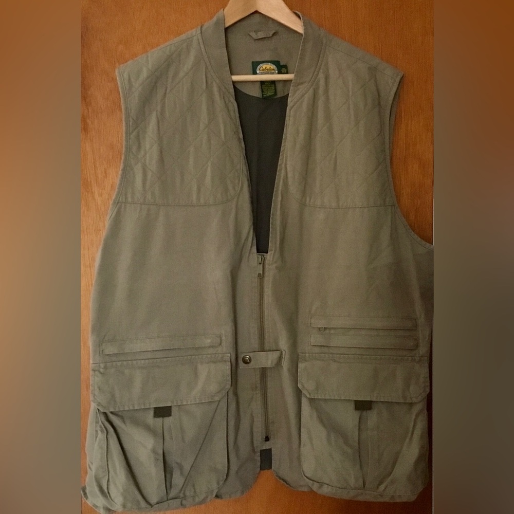 Cabela’s Men’s Hunting Vest 100% Cotton 2XL/Beige